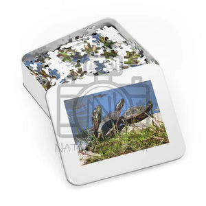 ’Basking Painted Turtles’ Jigsaw Puzzle (30 110 252 500 1000-Piece)