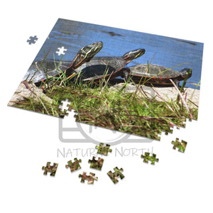 ’Basking Painted Turtles’ Jigsaw Puzzle (30 110 252 500 1000-Piece)