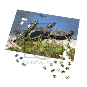 ’Basking Painted Turtles’ Jigsaw Puzzle (30 110 252 500 1000-Piece)