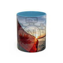 ’Canadian Sunset’ Accent Coffee Mug (11 15Oz) 11Oz / Light Blue