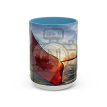 ’Canadian Sunset’ Accent Coffee Mug (11 15Oz) 15Oz / Light Blue