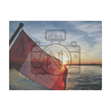 ’Canadian Sunset’ On Matte Canvas Stretched 0.75’’ 12’’ X 9’’ (Horizontal) /