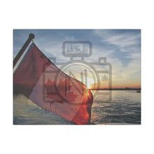 ’Canadian Sunset’ On Matte Canvas Stretched 0.75’’ 16″ X 12″ (Horizontal) /