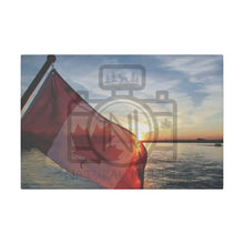 ’Canadian Sunset’ On Matte Canvas Stretched 0.75’’ 18″ X 12″ (Horizontal) /