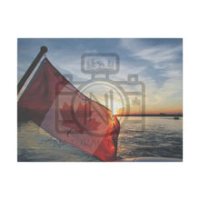 ’Canadian Sunset’ On Matte Canvas Stretched 0.75’’ 24″ X 18″ (Horizontal) /