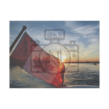 ’Canadian Sunset’ On Matte Canvas Stretched 0.75’’ 32’’ X 24’’ (Horizontal) /