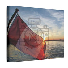 ’Canadian Sunset’ On Matte Canvas Stretched 0.75’’