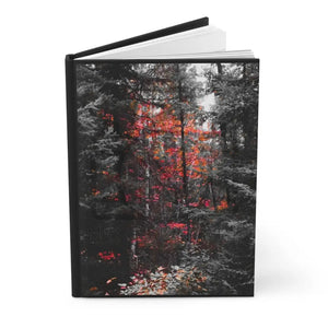 ’Red Maple In The Pines’ Hardcover Journal Matte Paper Products
