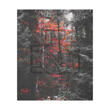 ’Red Maple In The Pines’ On Matte Canvas Stretched 0.75’’ 20’’ X 24’’ (Vertical) /