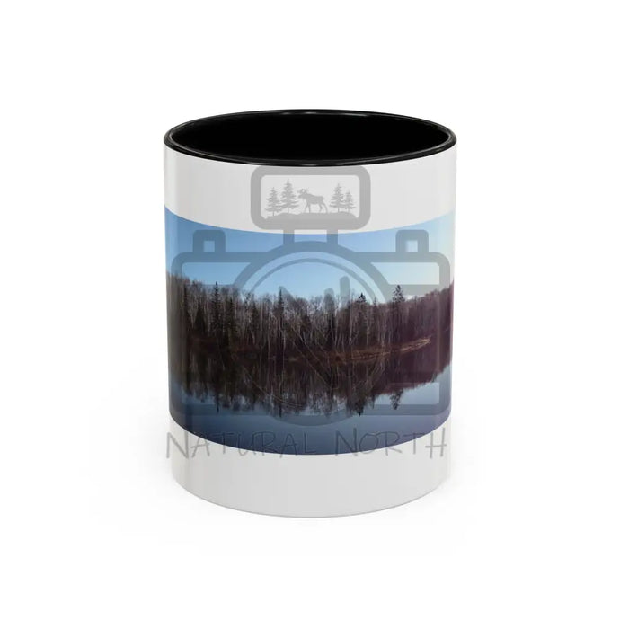 ’Still Waters Make Sound Waves’ Accent Coffee Mug (11 15Oz) 11Oz / Black
